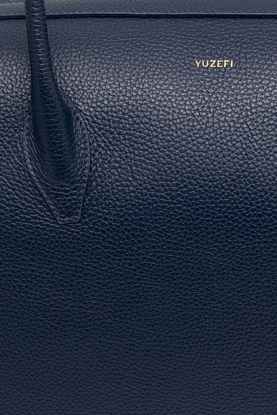 Akcesoria Yuzefi torebka shopper damska skórzana LARGE BRIOCHE DUFFLE YUZSS26.HB.LBD.L063 granatowy