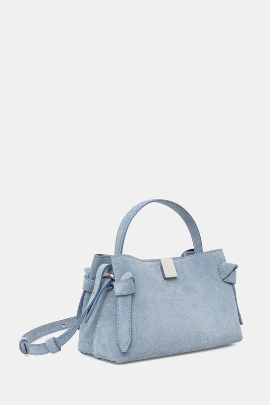 Yuzefi torebka crossbody damska zamszowa GYOZA MINI YUZSS26.HB.MGZ.S027 niebieski SS26