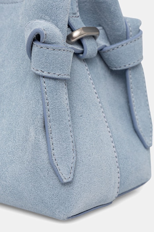 Yuzefi torebka crossbody damska zamszowa GYOZA MINI niebieski YUZSS26.HB.MGZ.S027