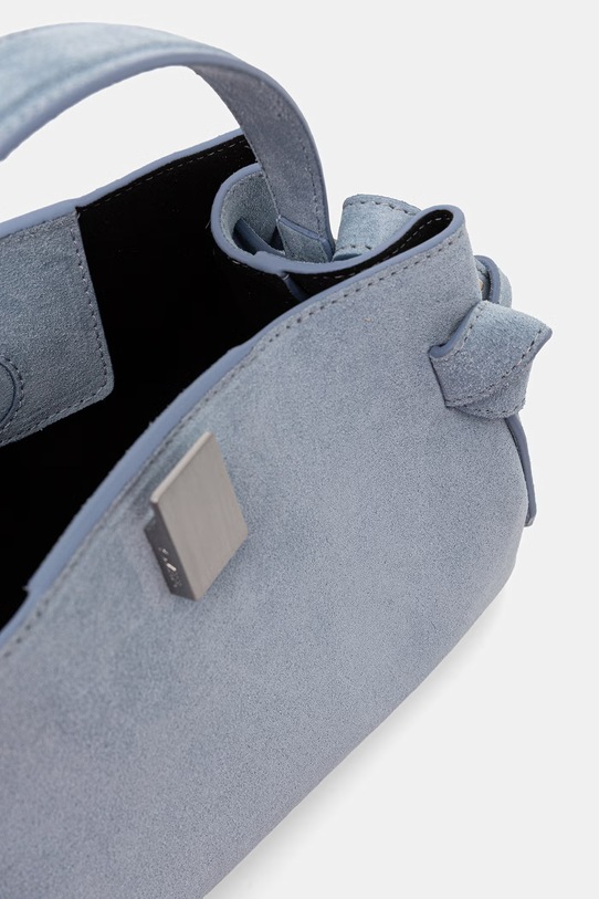 Yuzefi torebka crossbody damska zamszowa GYOZA MINI YUZSS26.HB.MGZ.S027 niebieski