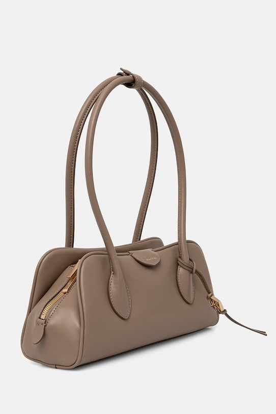 Calvin Klein torebka kuferek damska z imitacji skóry LV04F3369G beżowy SS26