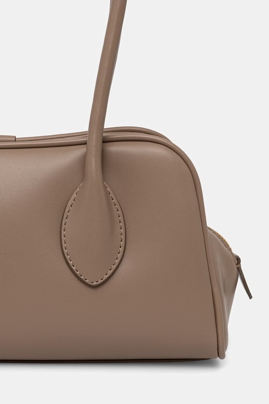 Akcesoria Calvin Klein torebka kuferek damska z imitacji skóry LV04F3369G beżowy