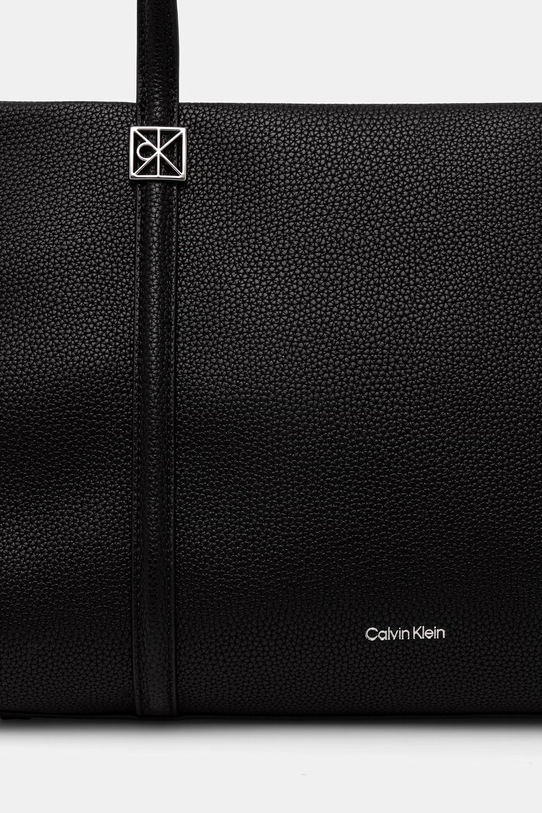 Calvin Klein kabelka typu shopper dámska z imitácie kože čierna LV04F3424G