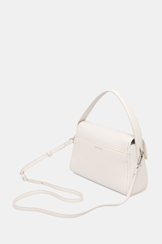 Doplnky Calvin Klein crossbody kabelka dámska z imitácie kože LV04F3425G biela