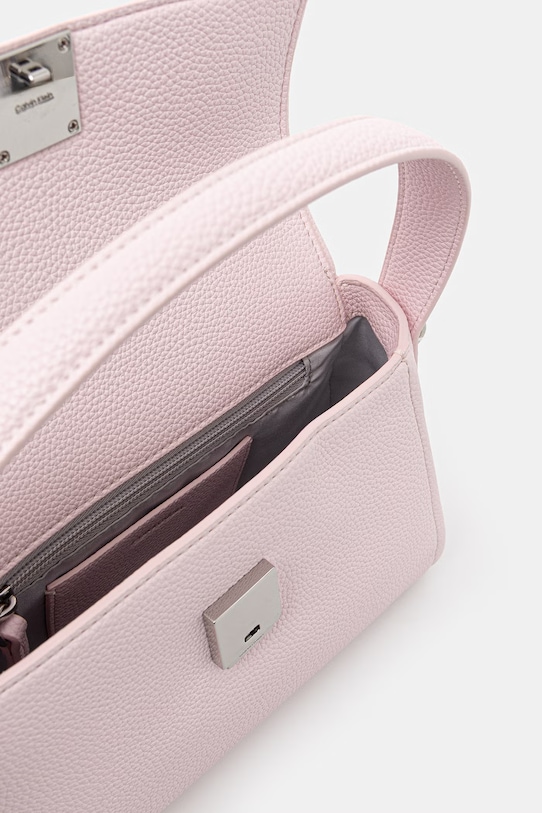 Calvin Klein geantă crossbody pentru femei, cu imitație de piele LV04F3425G roz