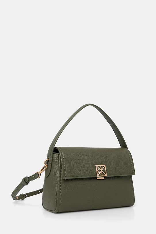 Calvin Klein crossbody kabelka dámska z imitácie kože LV04F3425G zelená SS26