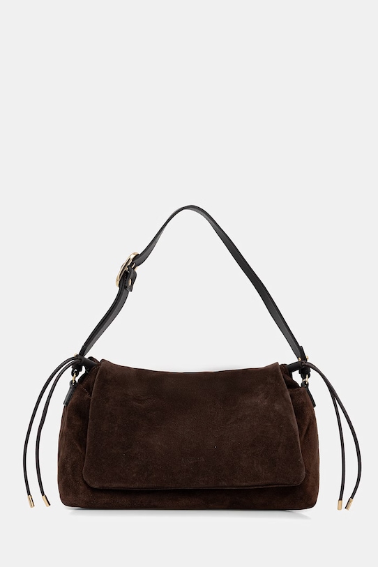 Marella torebka zamszowa MLACARDATO nie mieści A4 brązowy 2613513026200