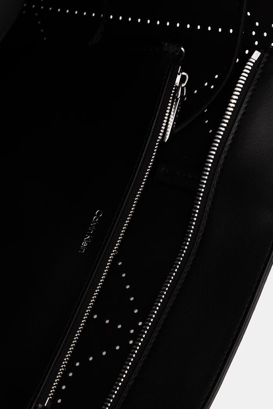 Calvin Klein torebka shopper damska skórzana LV04F3359G czarny