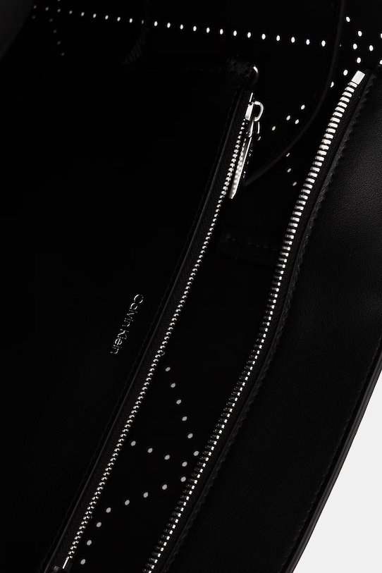 Calvin Klein torebka shopper damska skórzana LV04F3359G czarny