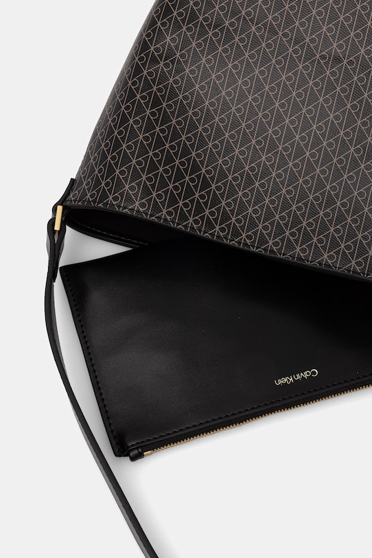 Calvin Klein kabelka typu košík dámska z imitácie kože LV04F3365G čierna