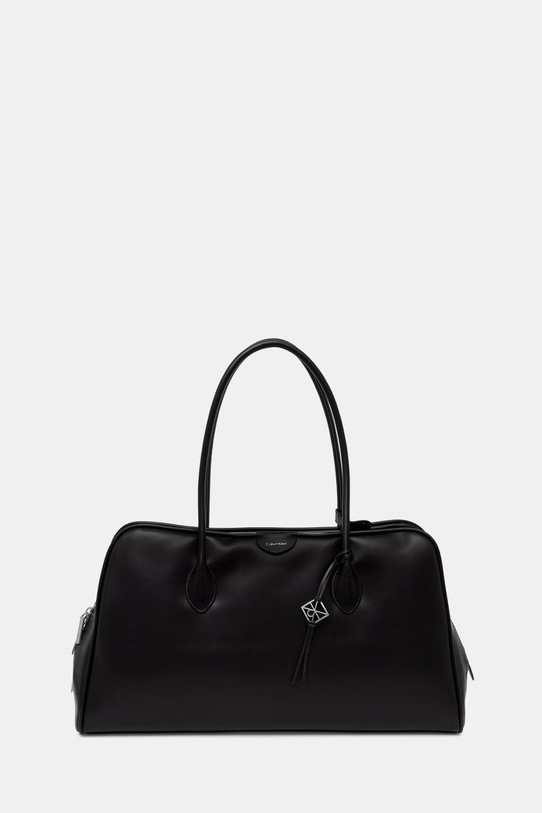 Calvin Klein kabelka typu shopper dámska z imitácie kože čierna LV04F3368G