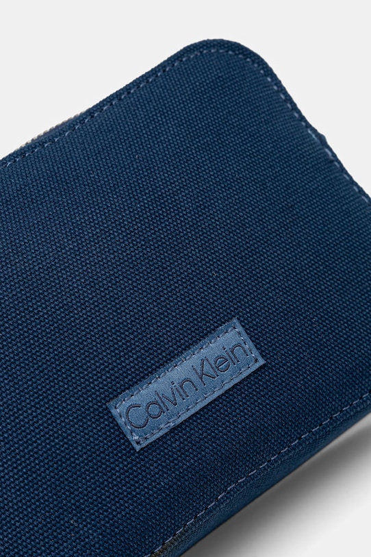 Calvin Klein torebka crossbody damska bawełniana niebieski LV04F3385G