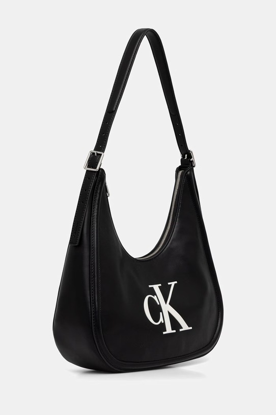 Calvin Klein geantă baguette damskă cu imitație de piele LV04F3427G negru SS26
