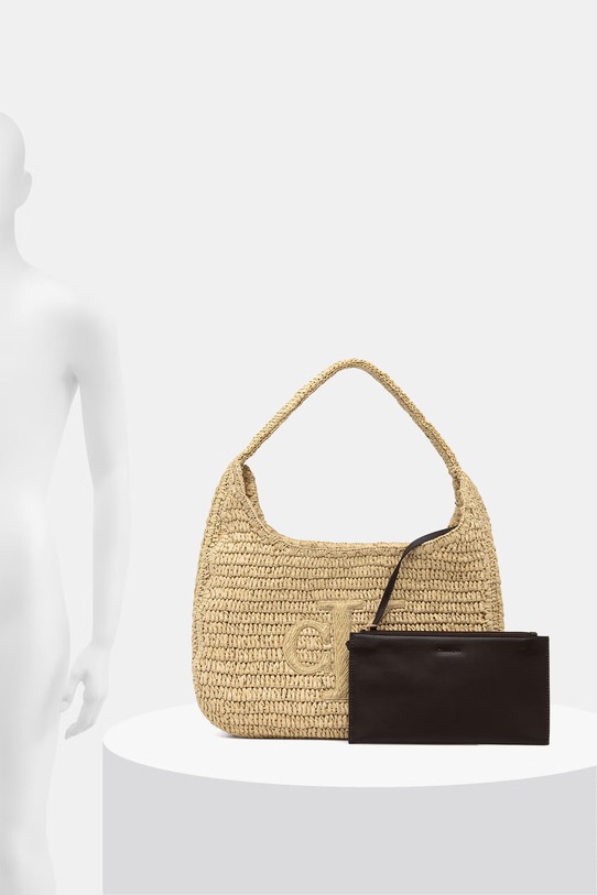 Calvin Klein kabelka typu shopper dámska pletená LV04F3448G