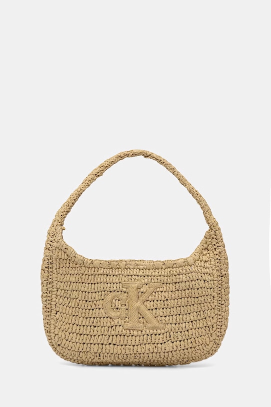 Calvin Klein torba ženska pletena bež LV04F3449G