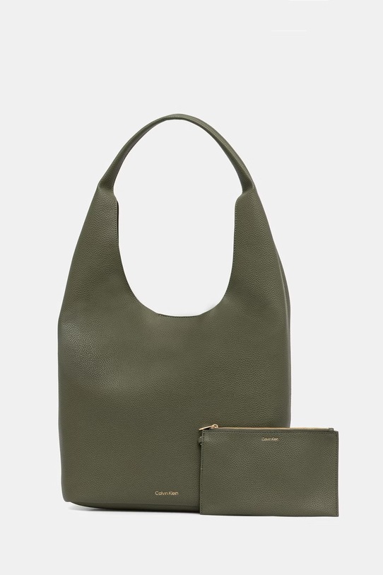 Doplňky Calvin Klein vaková kabelka dámská z imitace kůže LV04F3596G zelená