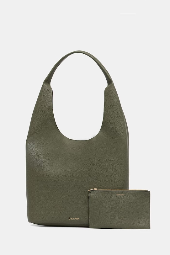 Calvin Klein sac pentru femei, din imitație de piele verde LV04F3596G