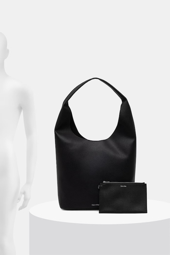 Calvin Klein torebka worek damska z imitacji skóry LV04F3596G