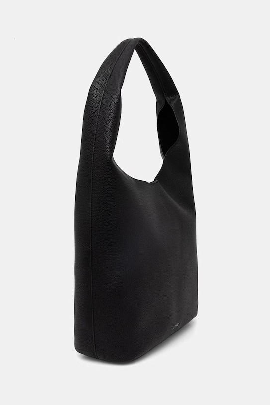 Calvin Klein torebka worek damska z imitacji skóry LV04F3596G czarny SS26