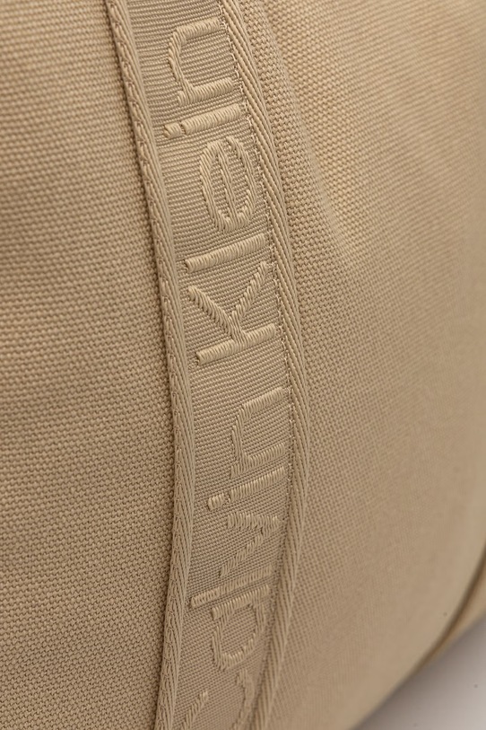 Calvin Klein kabelka typu tote dámska bavlnená béžová LV04F3463G