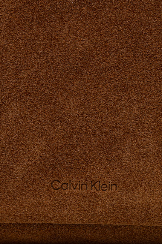 Calvin Klein shopper torba ženska iz semiša rjava LV04F3597G