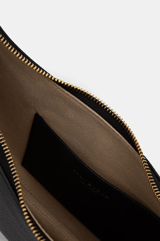 Tory Burch torebka skórzana Romy czarny 178677