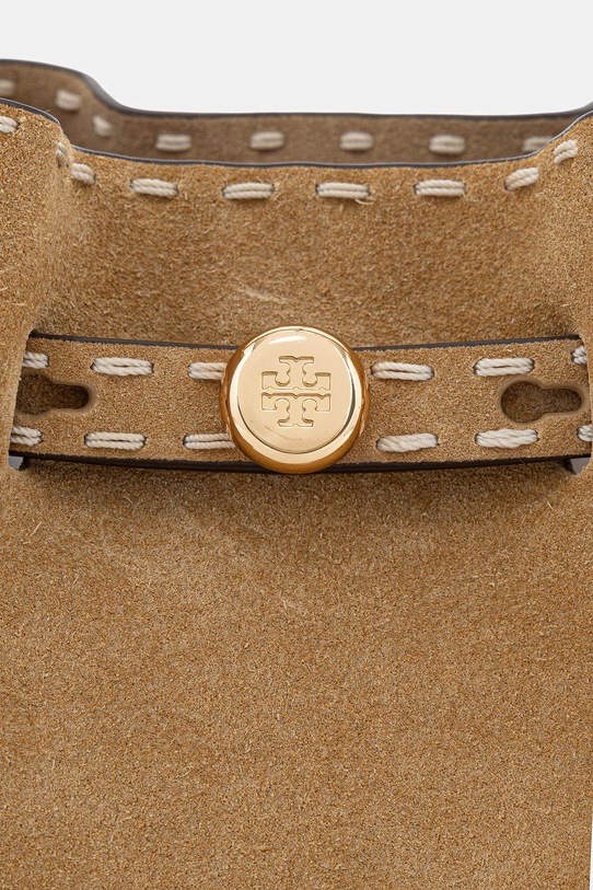 Tory Burch kabelka typu vak dámska semišová Romy béžová 183173