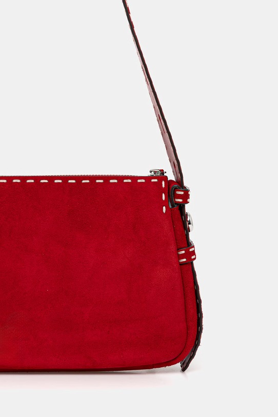 Akcesoria Tory Burch torebka skórzana Romy 183222 czerwony