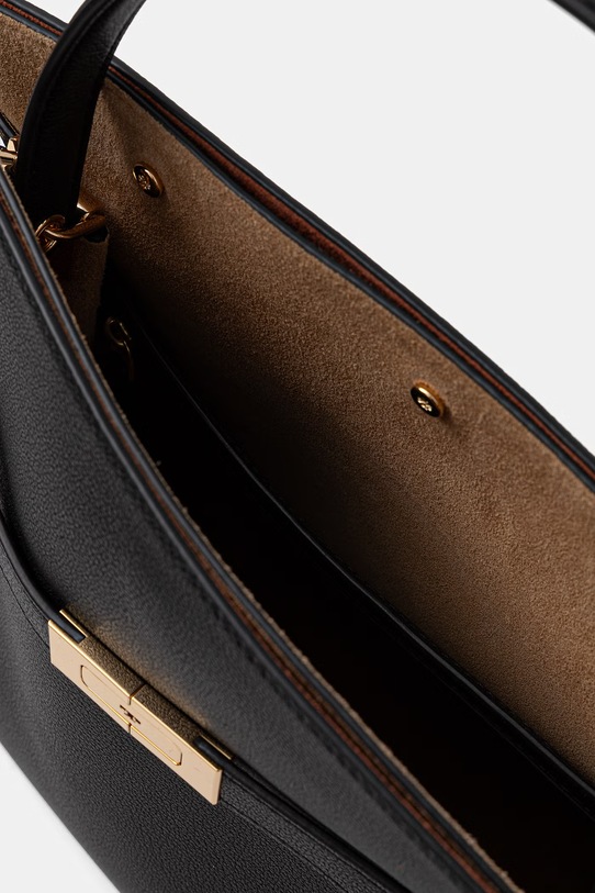 Tory Burch torebka crossbody damska skórzana Lee Radziwill czarny 176635