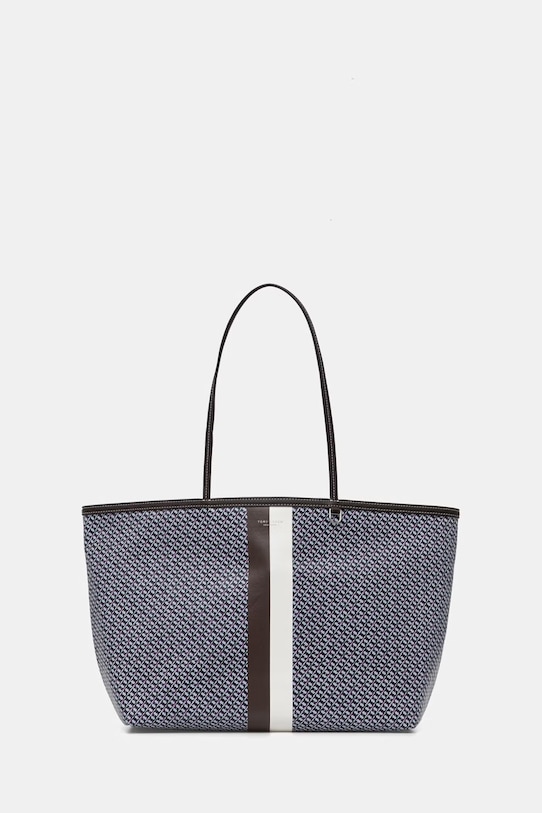 Tory Burch torebka tote damska z imitacji skóry The Racer niebieski 178726