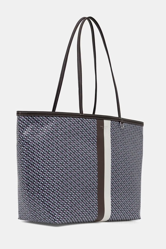 Tory Burch torebka tote damska z imitacji skóry The Racer 178726 niebieski SS26
