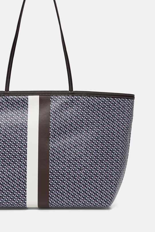 Akcesoria Tory Burch torebka tote damska z imitacji skóry The Racer 178726 niebieski