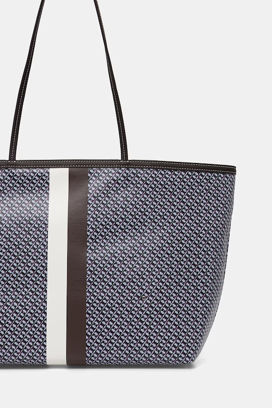 Akcesoria Tory Burch torebka tote damska z imitacji skóry The Racer 178726 niebieski