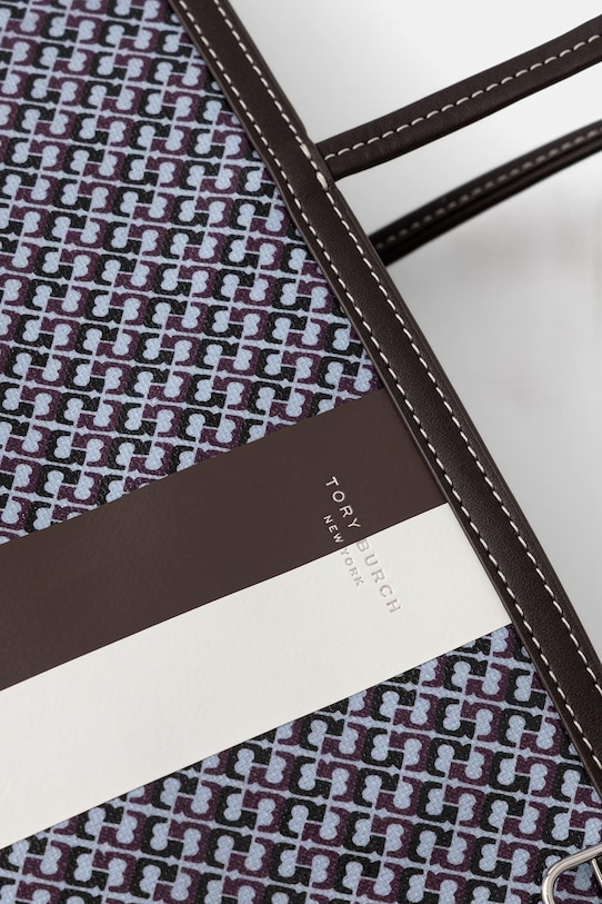 Tory Burch torebka tote damska z imitacji skóry The Racer niebieski 178726