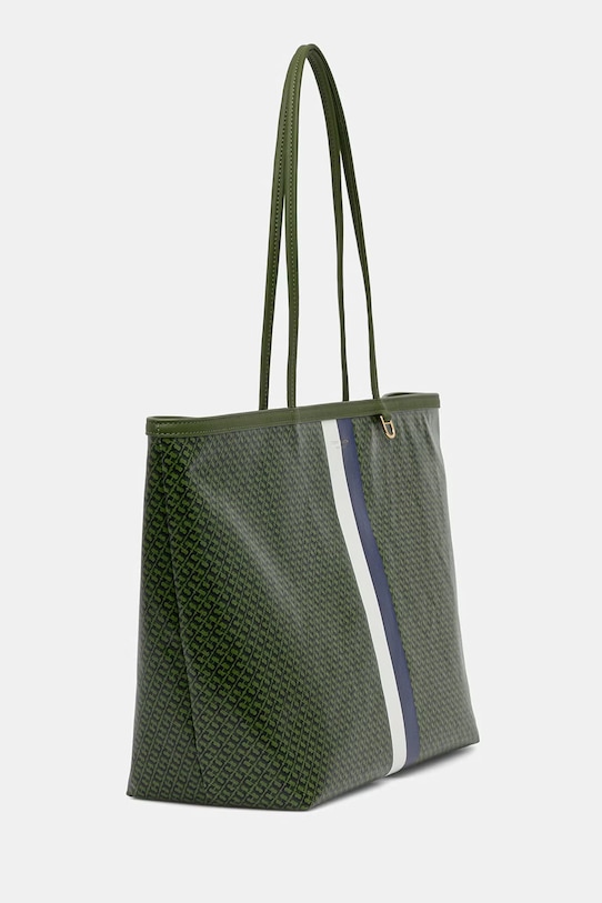 Tory Burch torebka tote damska z imitacji skóry The Racer 178726 zielony SS26