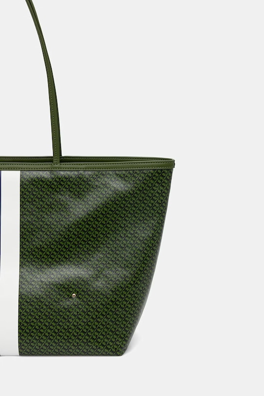 Akcesoria Tory Burch torebka tote damska z imitacji skóry The Racer 178726 zielony