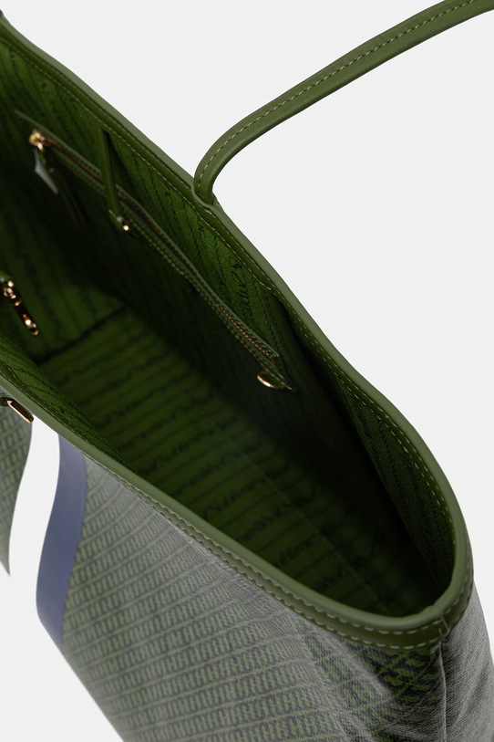 Tory Burch torebka tote damska z imitacji skóry The Racer 178726 zielony