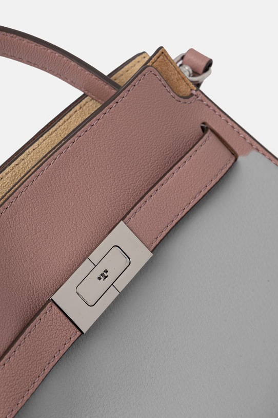 Tory Burch bőr táska Lee Radziwill rózsaszín 178963