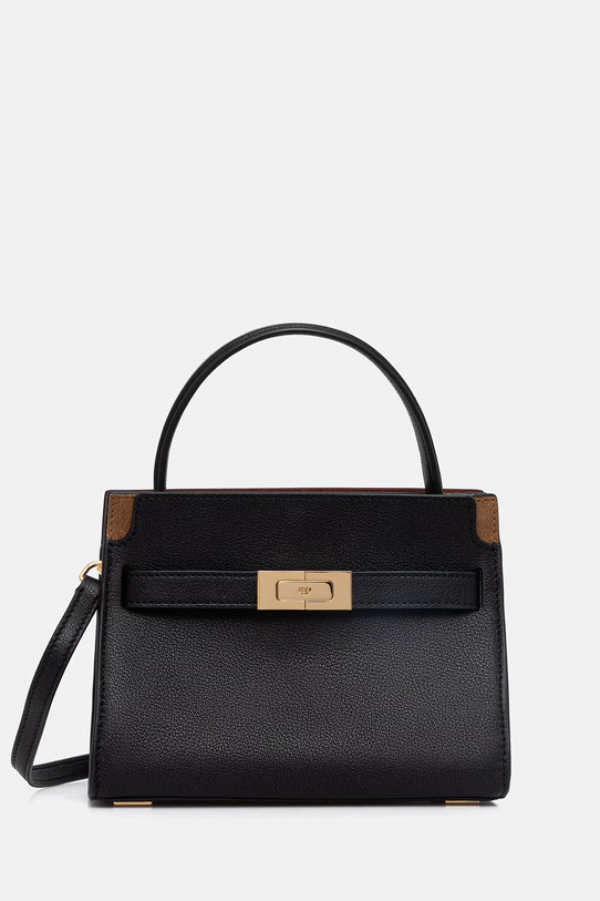 Tory Burch torebka skórzana Lee Radziwill skóra licowa czarny 178963