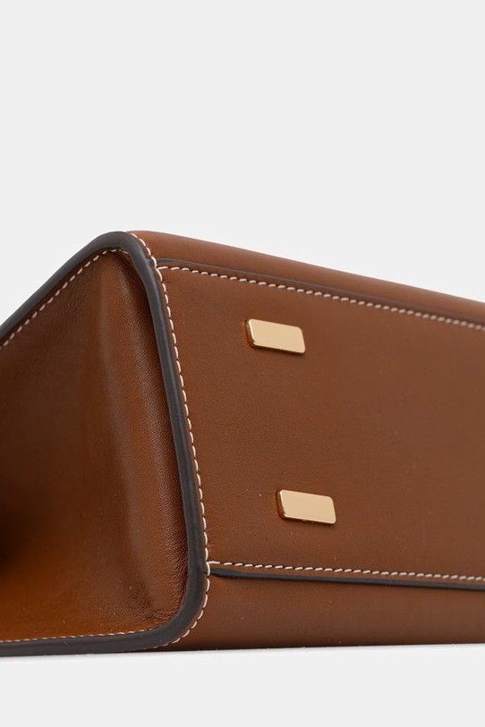 Tory Burch tote taška dámská kožená Lee Radziwill hnědá 179398