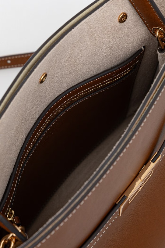 Tory Burch tote taška dámská kožená Lee Radziwill 179398 hnědá