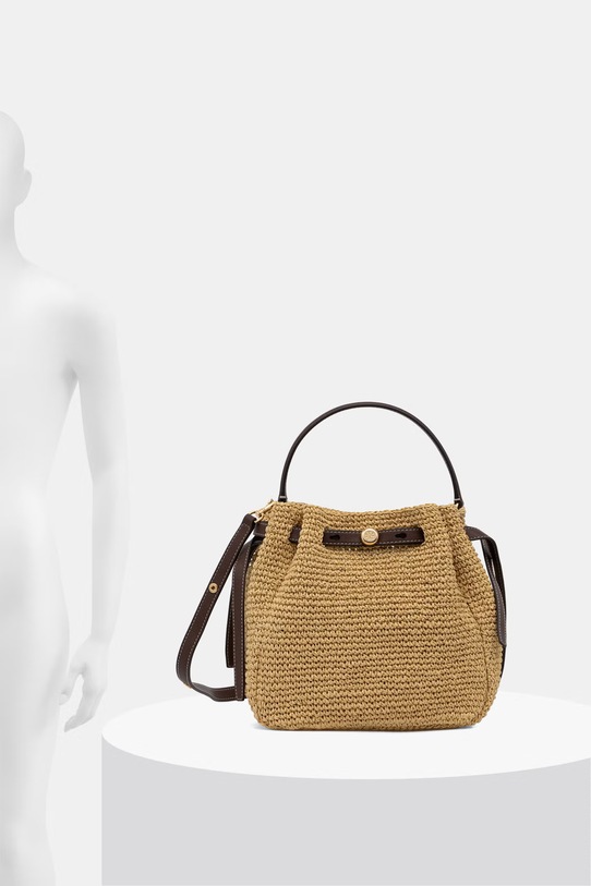 Tory Burch torebka worek damska pleciona Romy 178665