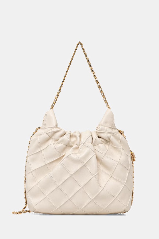 Tory Burch torebka damska skórzana Fleming beżowy 162451