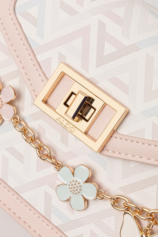 Aldo torebka crossbody damska z imitacji skóry LINDSAY beżowy LINDSAY.963