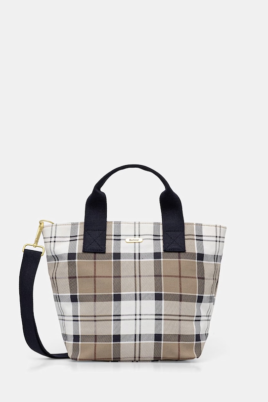 Barbour torebka shopper damska bawełniana Maisy beżowy LBA0468