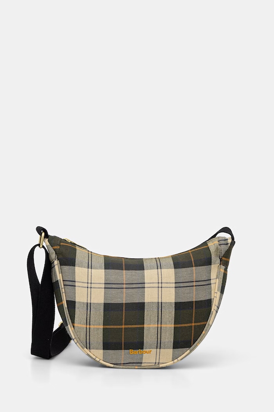 Barbour torebka crossbody damska bawełniana Mia zielony LBA0521