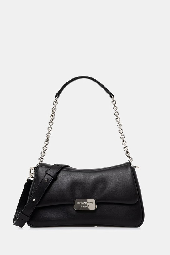 Emporio Armani torebka skórzana skóra licowa czarny EW002644.AF18673