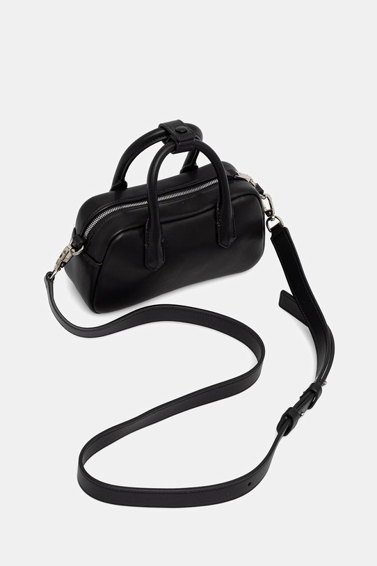 Akcesoria Emporio Armani torebka skórzana EW003825.AF18673 czarny