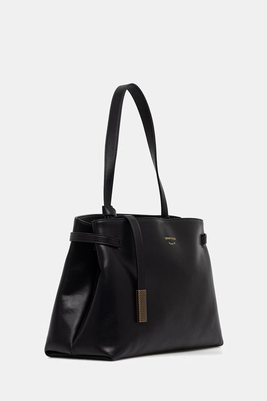 Emporio Armani torebka skórzana EW003828.AF22783 czarny SS26