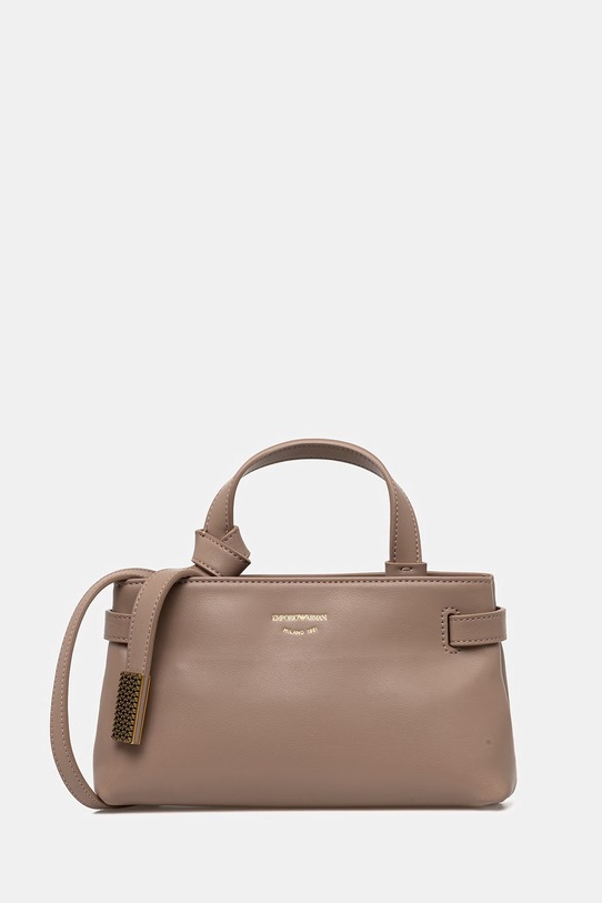 Emporio Armani torebka skórzana skóra licowa beżowy EW003830.AF22783
